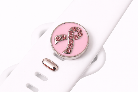 Pink Breast Cancer Jewelry Charm for Watch Bands