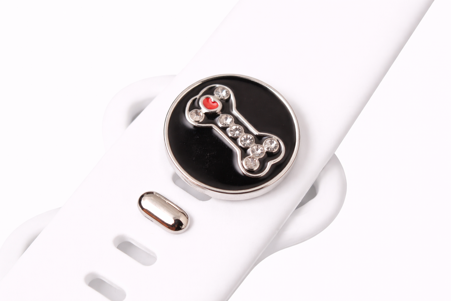 Black Dog Bone Jewelry Charm
