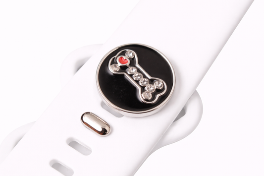 Black Dog Bone Jewelry Charm