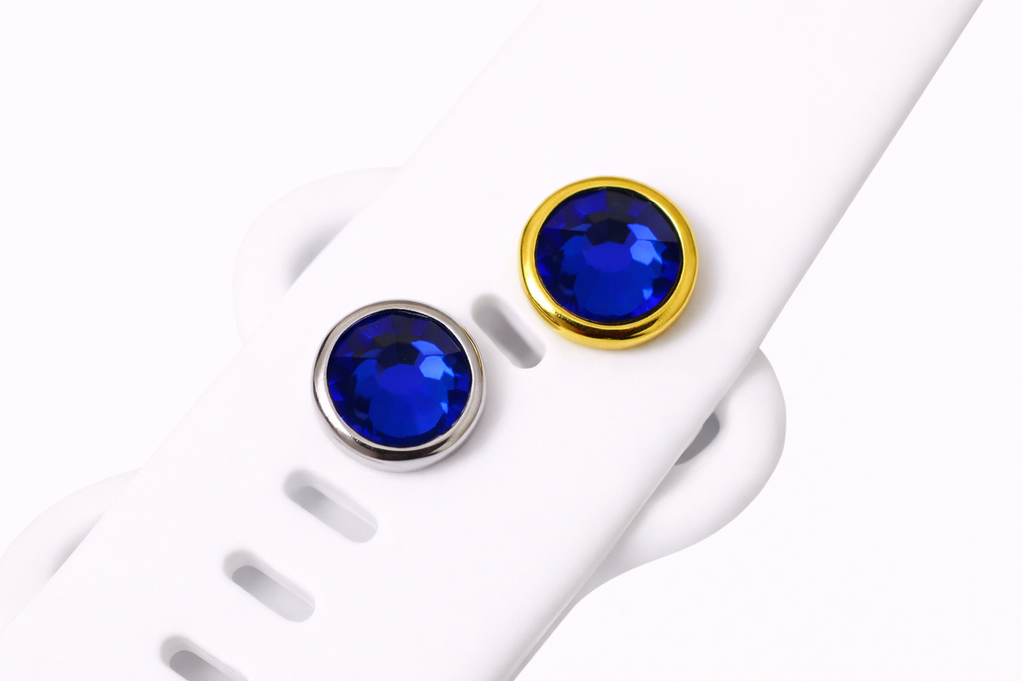 Blue Sapphire September Colored Birthstone Charm for Watchbands