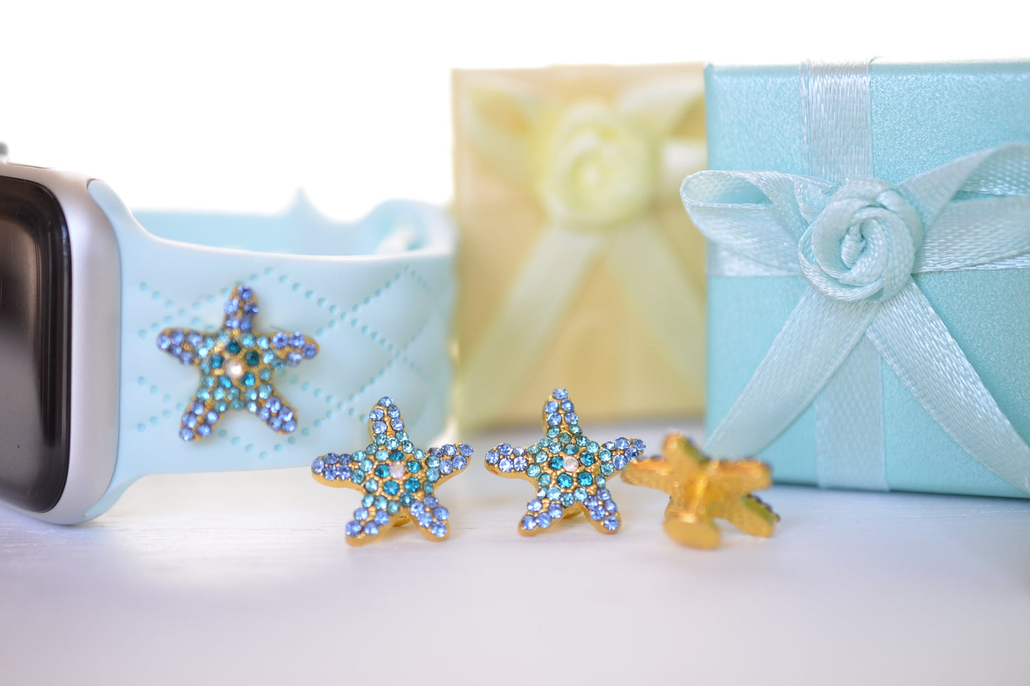 Starfish watch band jewelry charm 