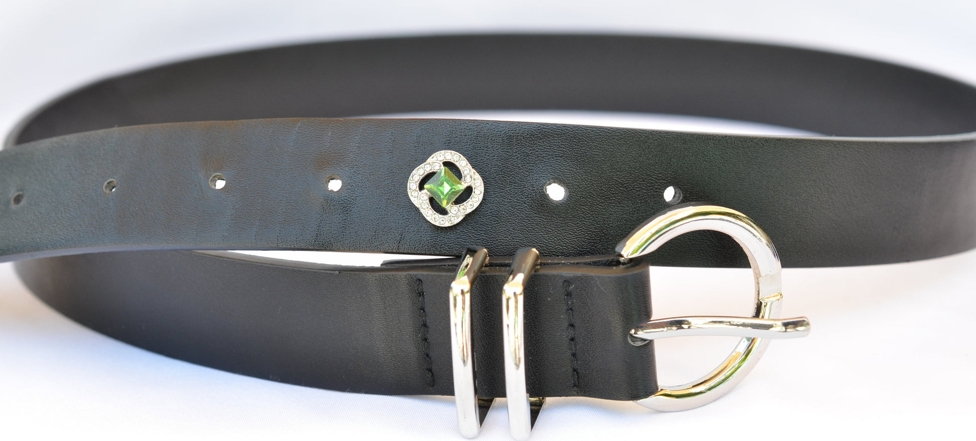 Green Square Stone Belt, Bag and Watch Band Charm