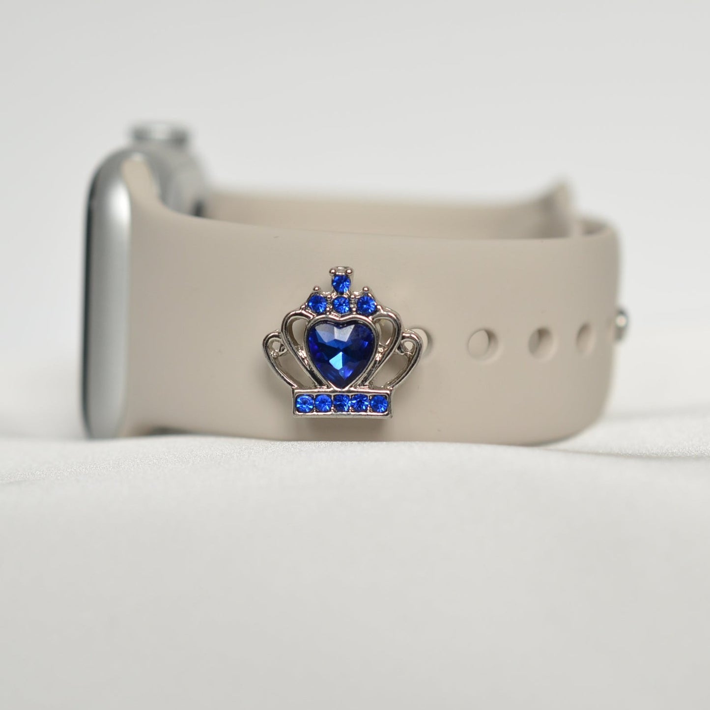 Blue Crown Charm for Belt, Bag and Watch Bands