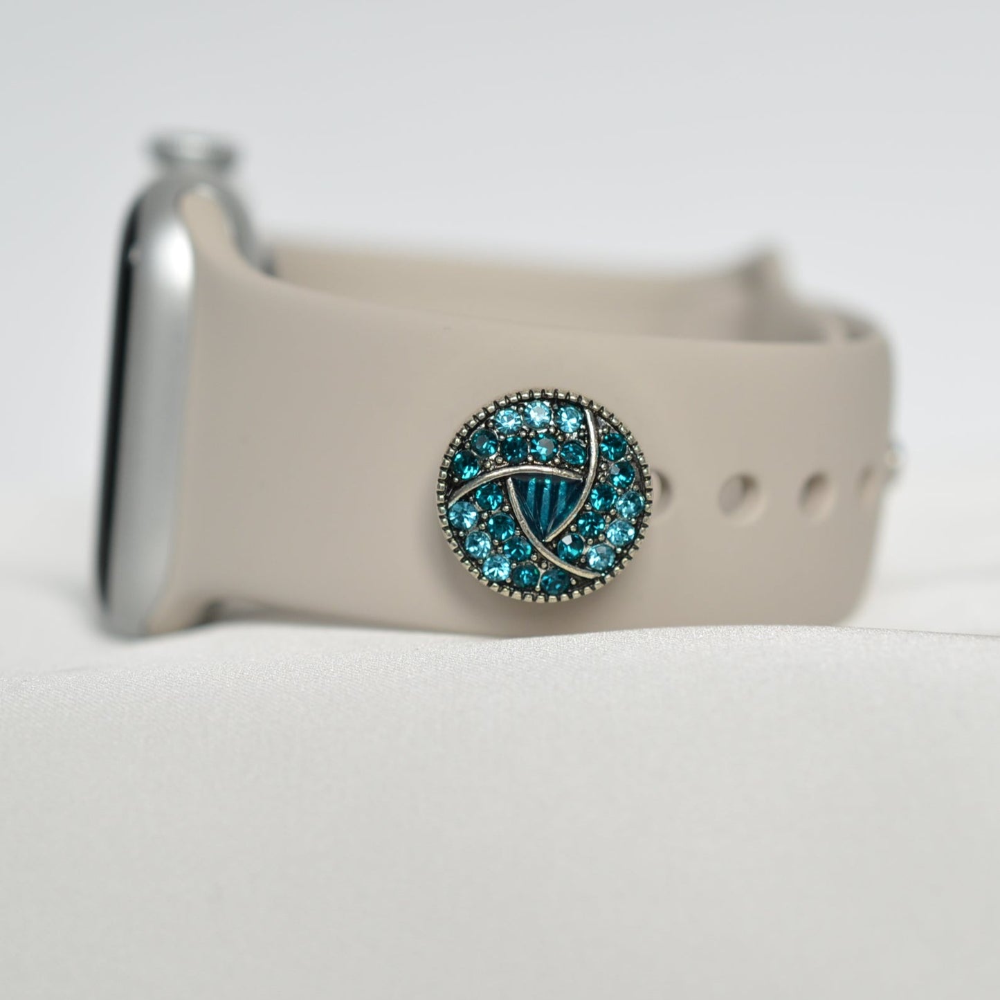 Turquoise and Blue Charm for Belt, Bag and Watch Bands