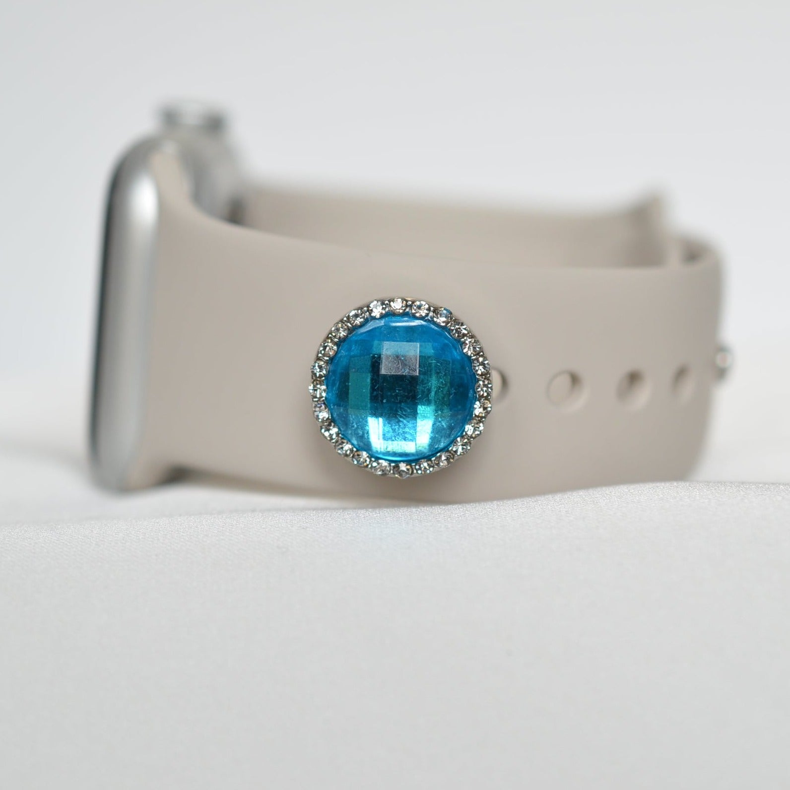 Large Blue Charm for Belt, Bag and Watch Bands