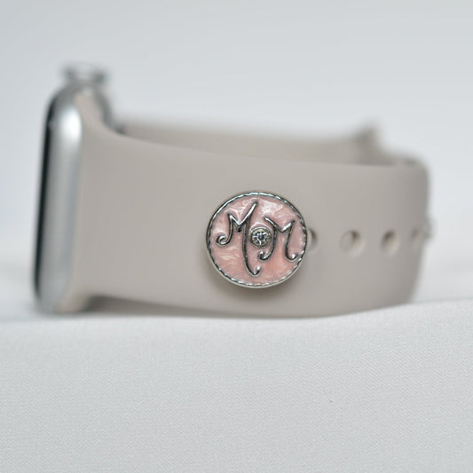 Pink Mom Charm for Belts, Bags and Watch Bands