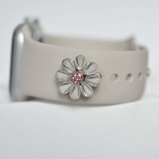 Pink Petal Flower Charm for Belts, Bags and Watch Bands