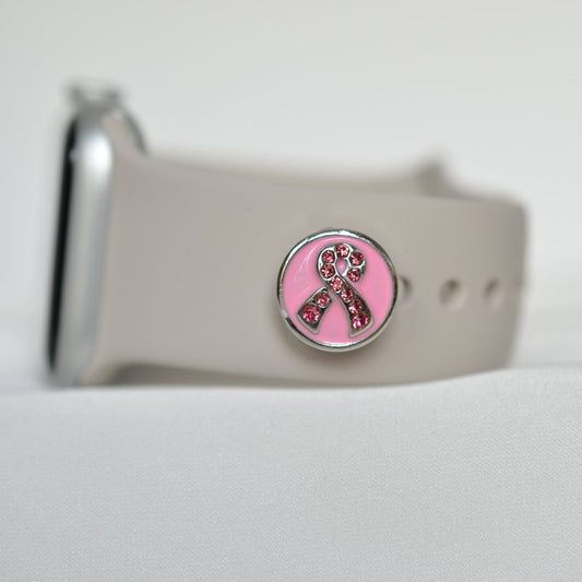 Breast Cancer Charm for Belts, Bags and Watch Bands