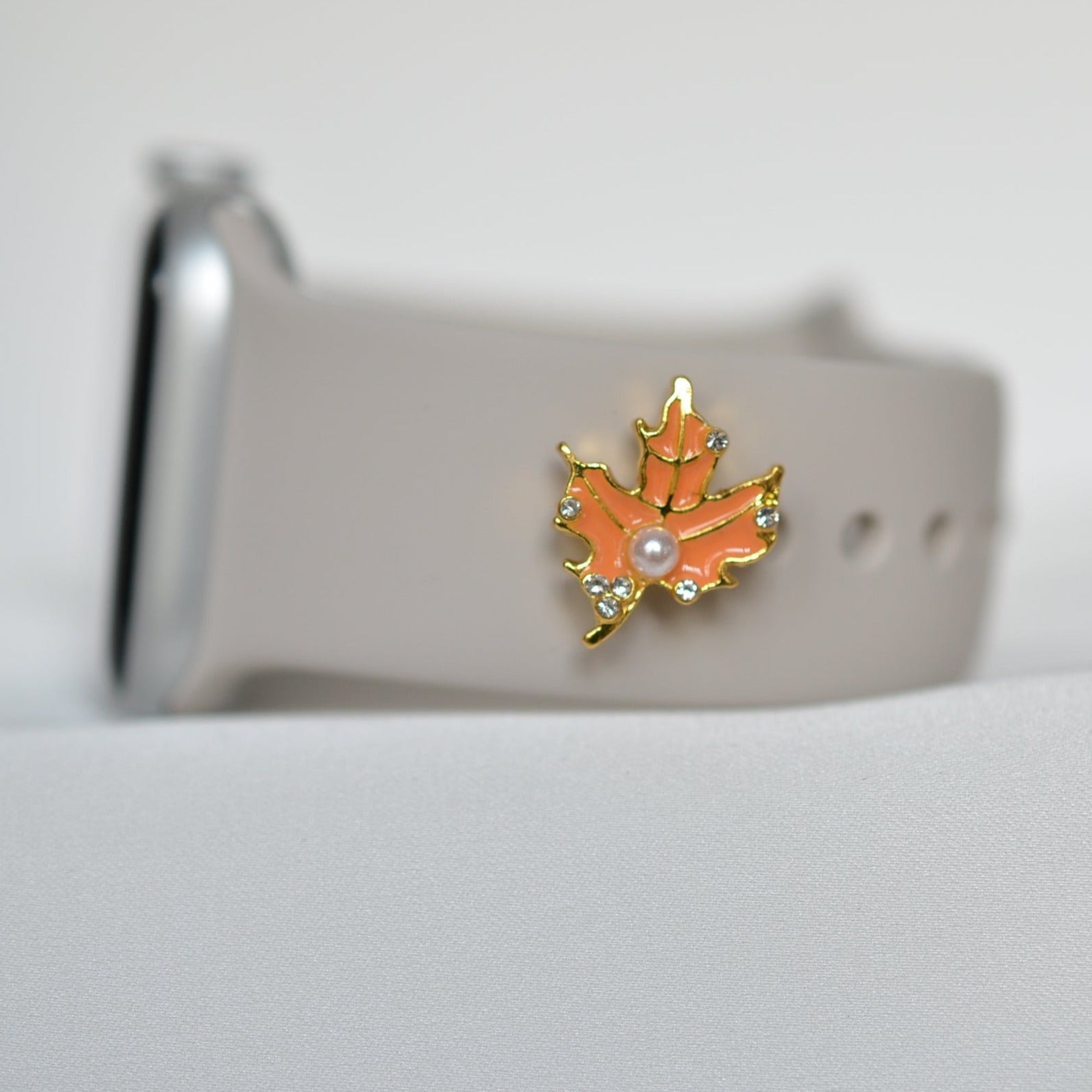 Fall leaf charm for Belts, Bags and Watch Bands