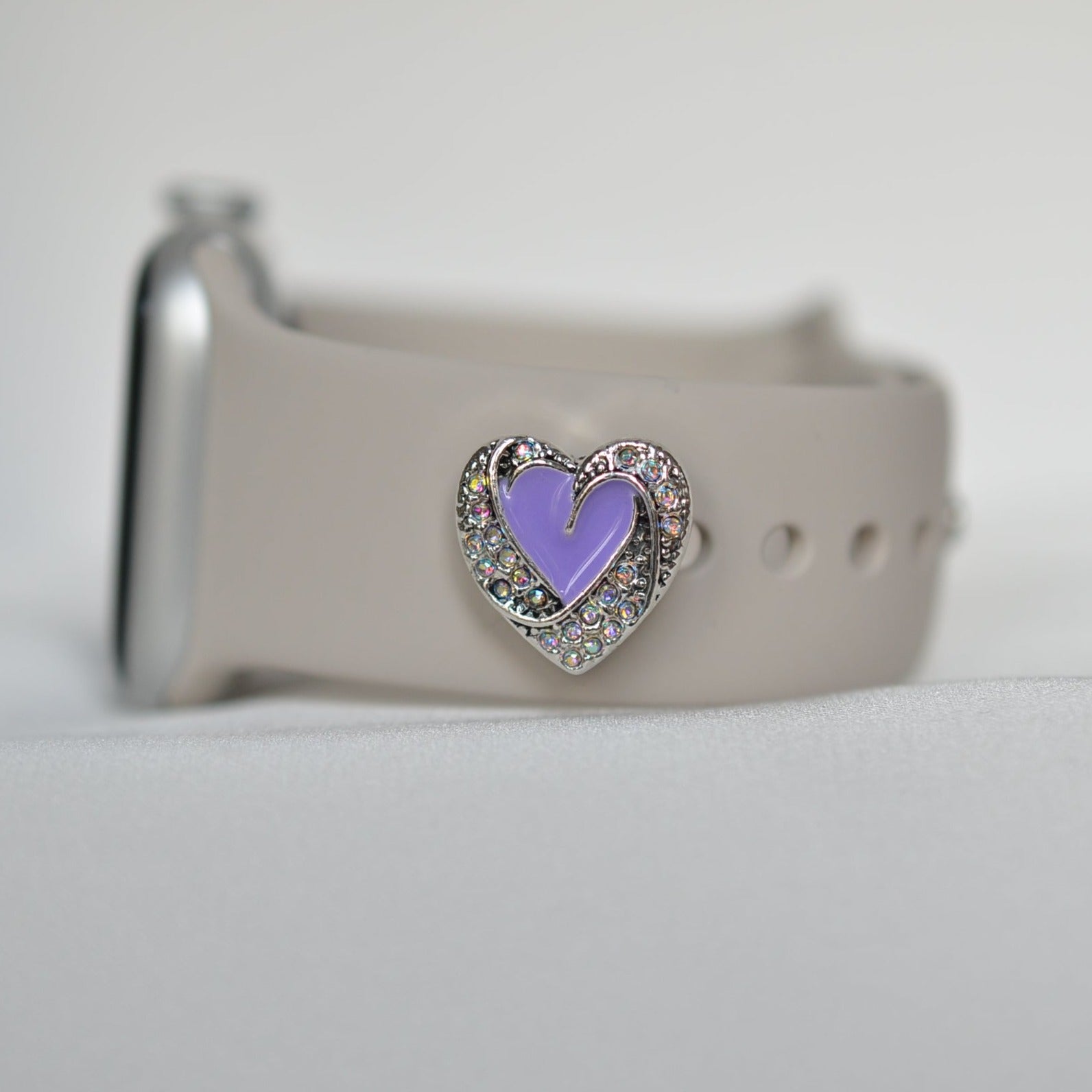 Purple Heart Charm for Belts, Bags and Watch Bands