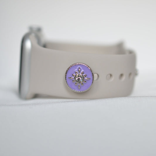 Purple Star Charm for Belts, Bags and Watch Bands