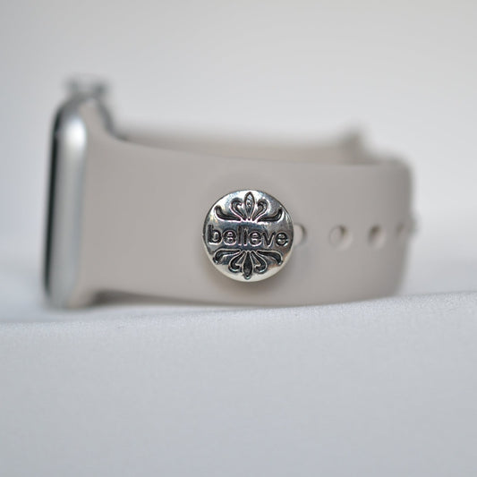Believe Charm for Belts, Bags and Watch Bands