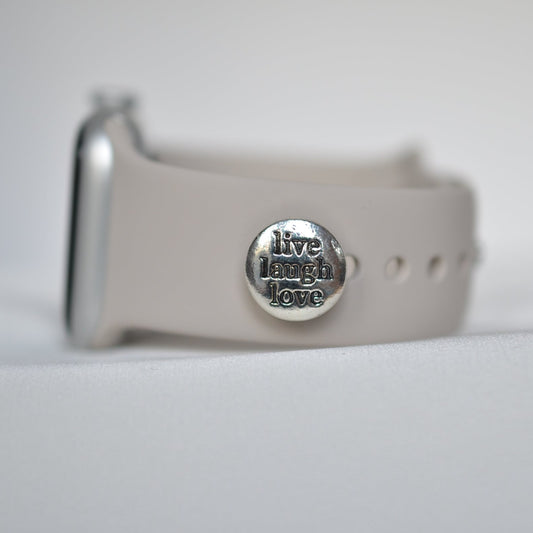 Live Laugh Love Charm for watch bands, belts and bags