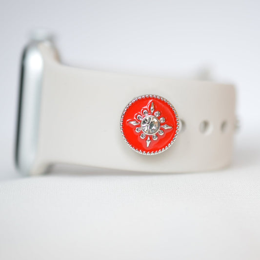 Red Star charm for belts, bags and watch bands