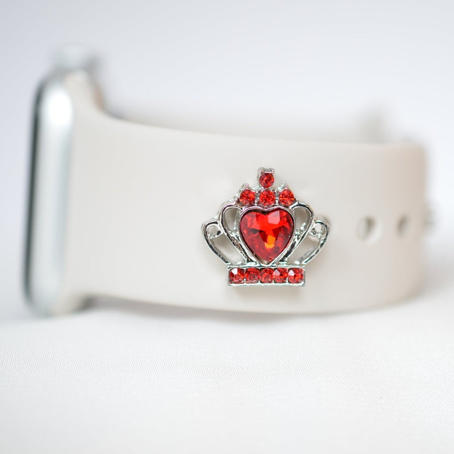 Red Crown Charm for Belts, Bags and Watch Bands