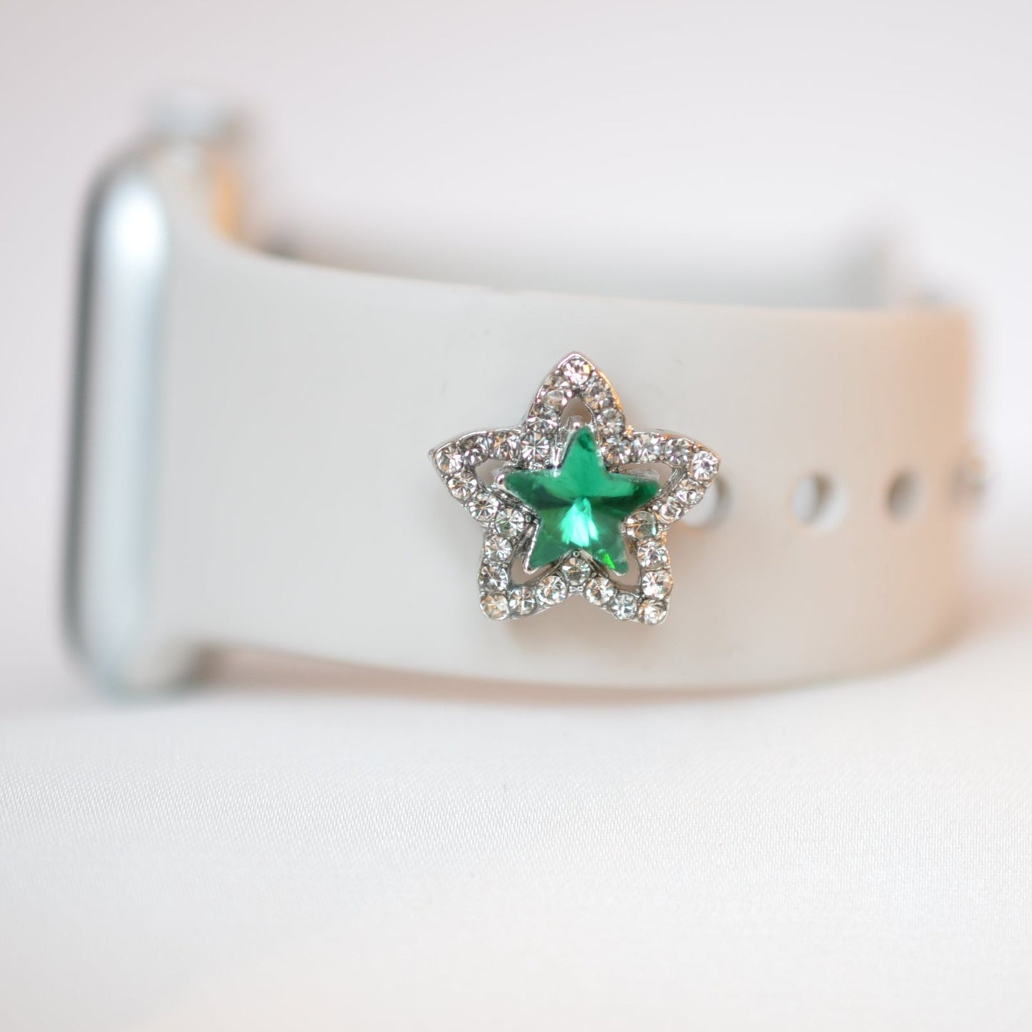 Green Star Charm for Belts, Bags and Watch Bands