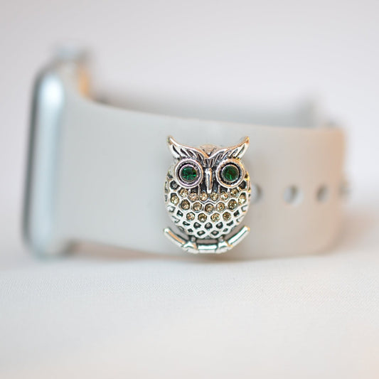 Owl Charm for Belts, Bags and Watch Bands