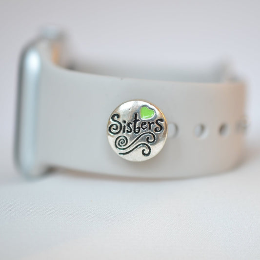 Green Sisters Charm for Belts, Bags and Watch Bands