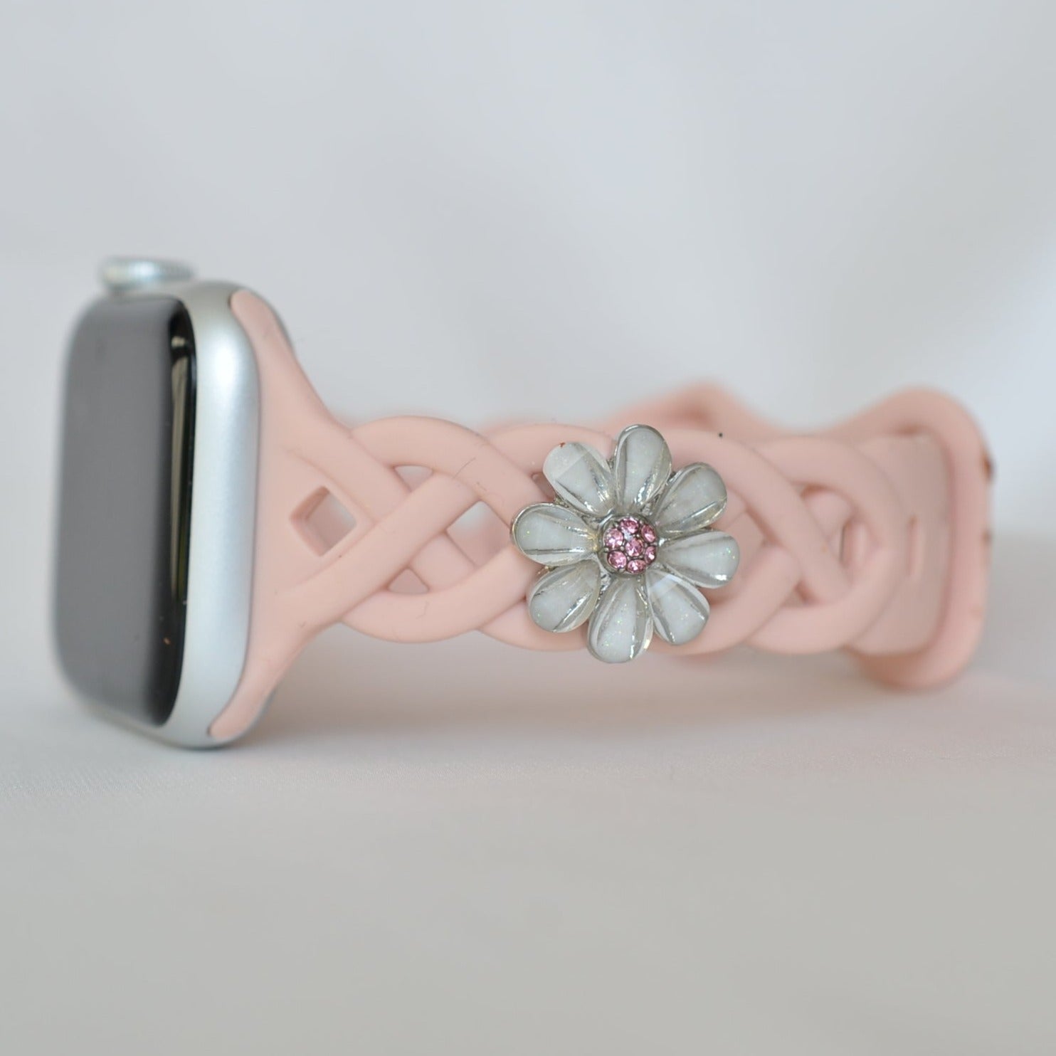 Roped Light Pink Apple Band with Charm