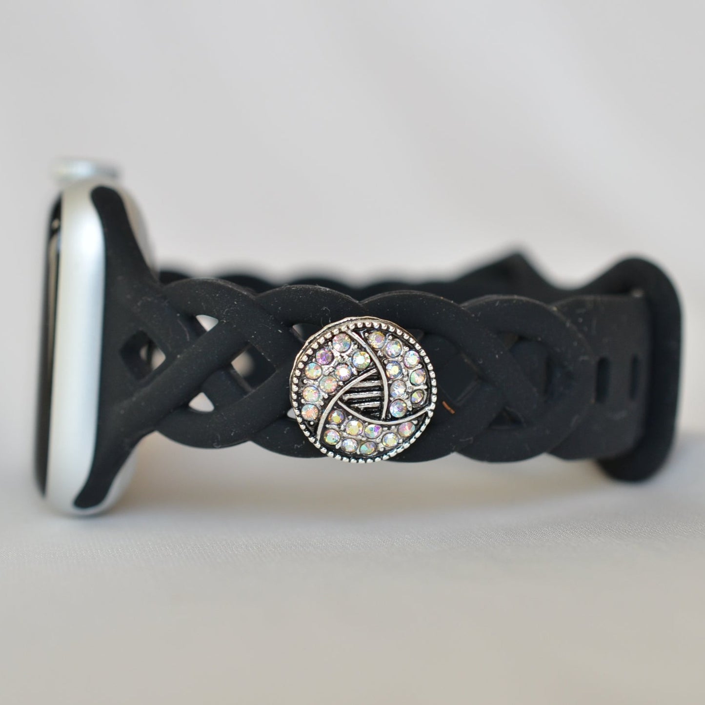 Black Apple Roped Band with Charm