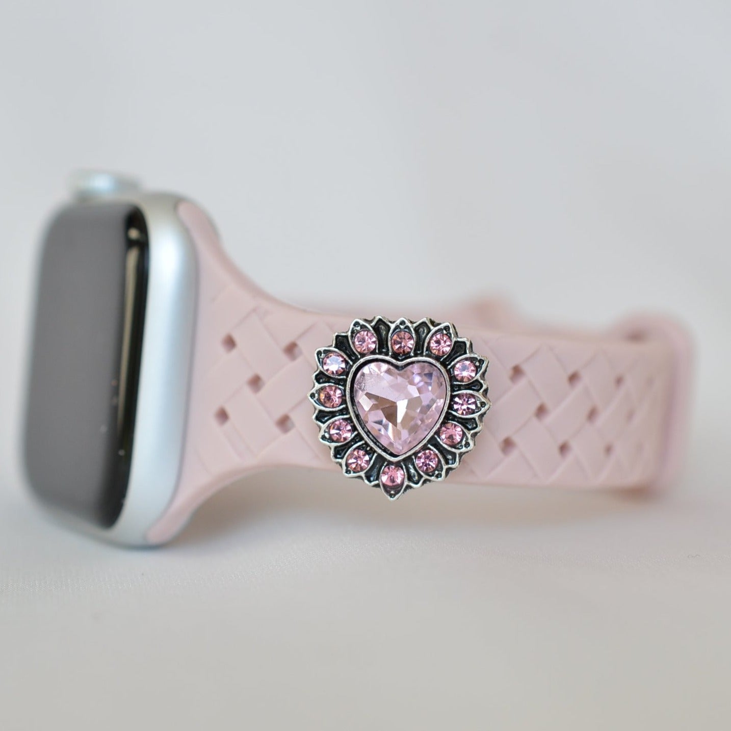 Light Pink Apple Band with Charm