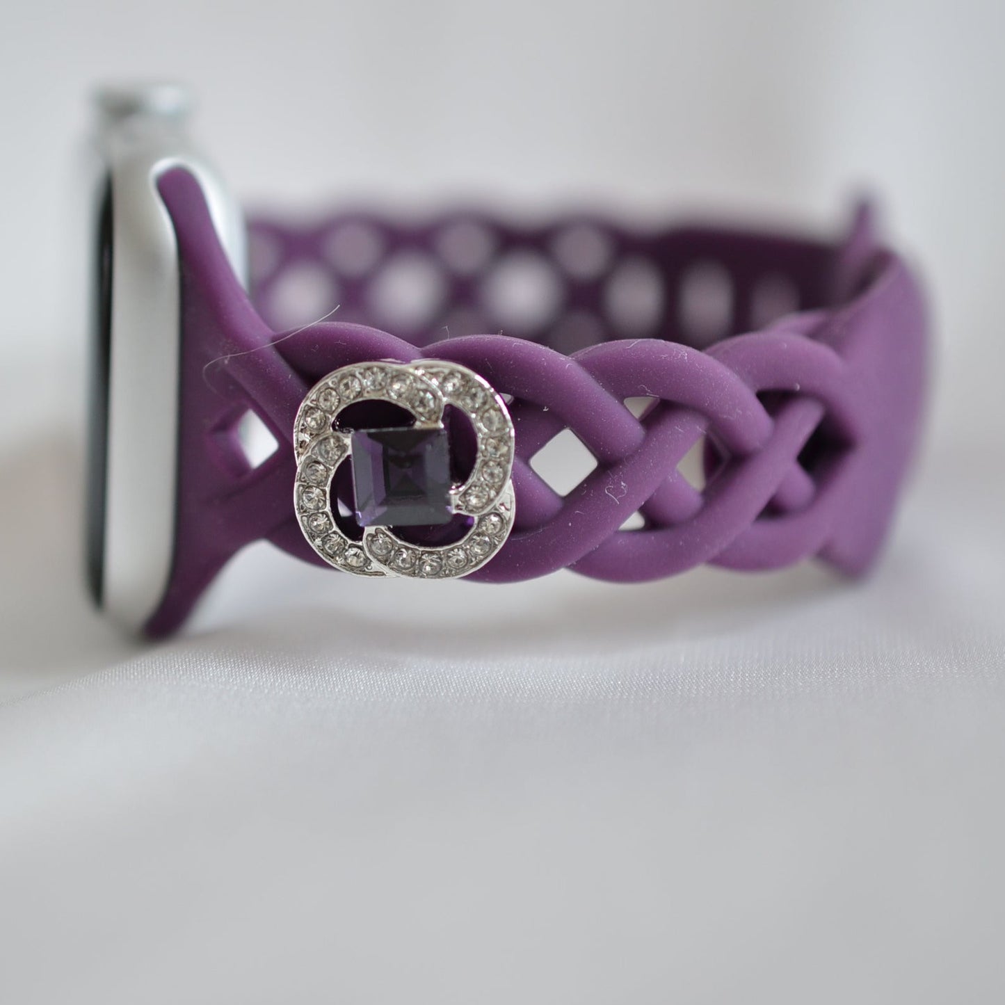 Roped Pattern Apple Watch Band - Purple