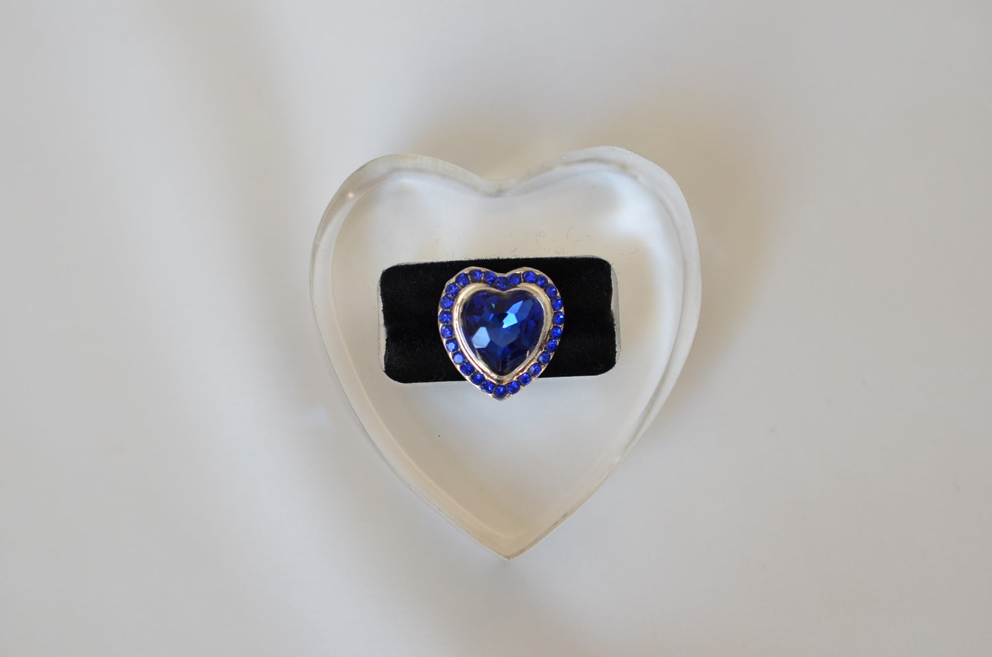 Royal Blue Heart Charm