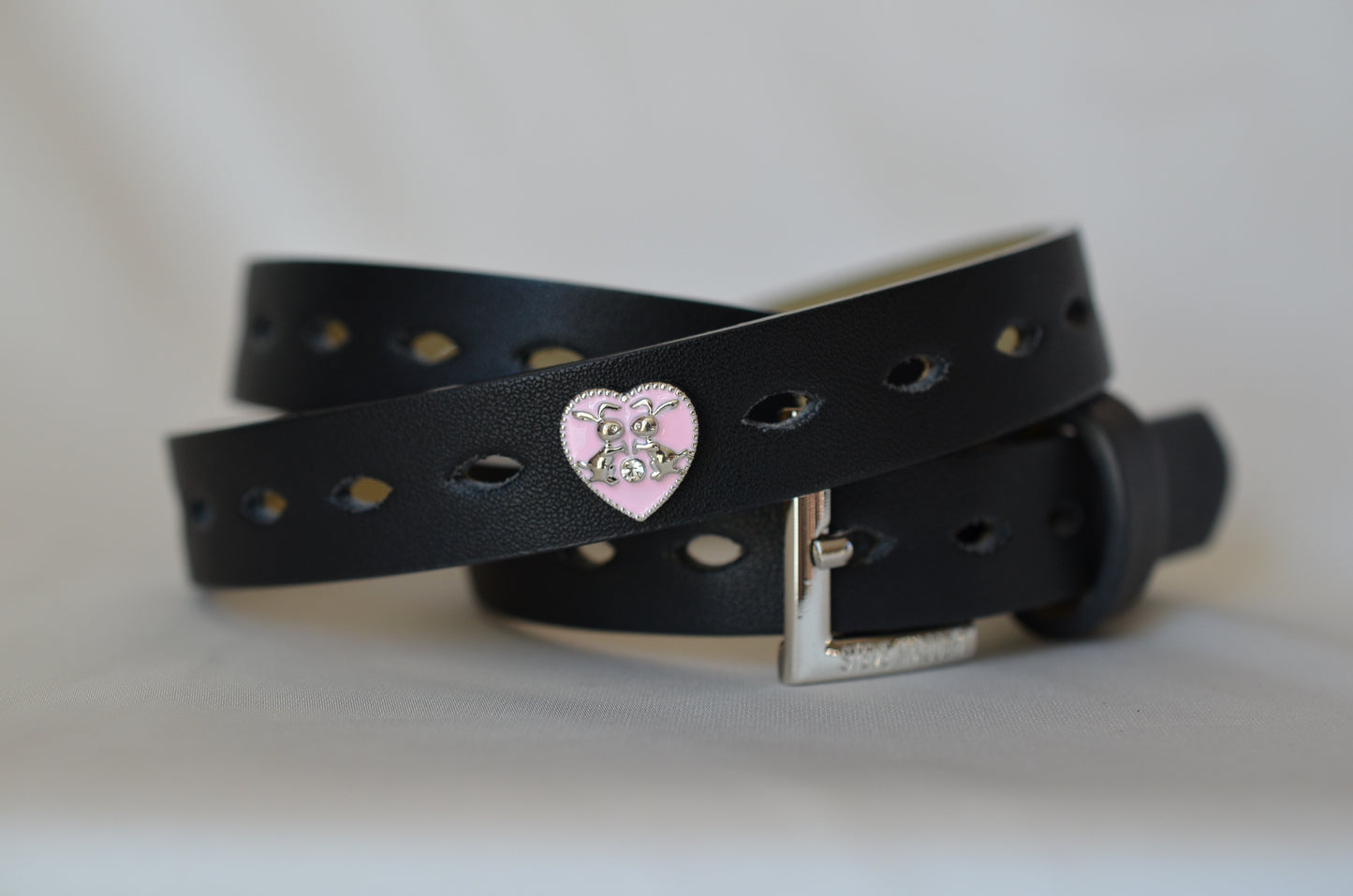Pink Bunny Easter Charm for Belts, Bags and Watch Bands