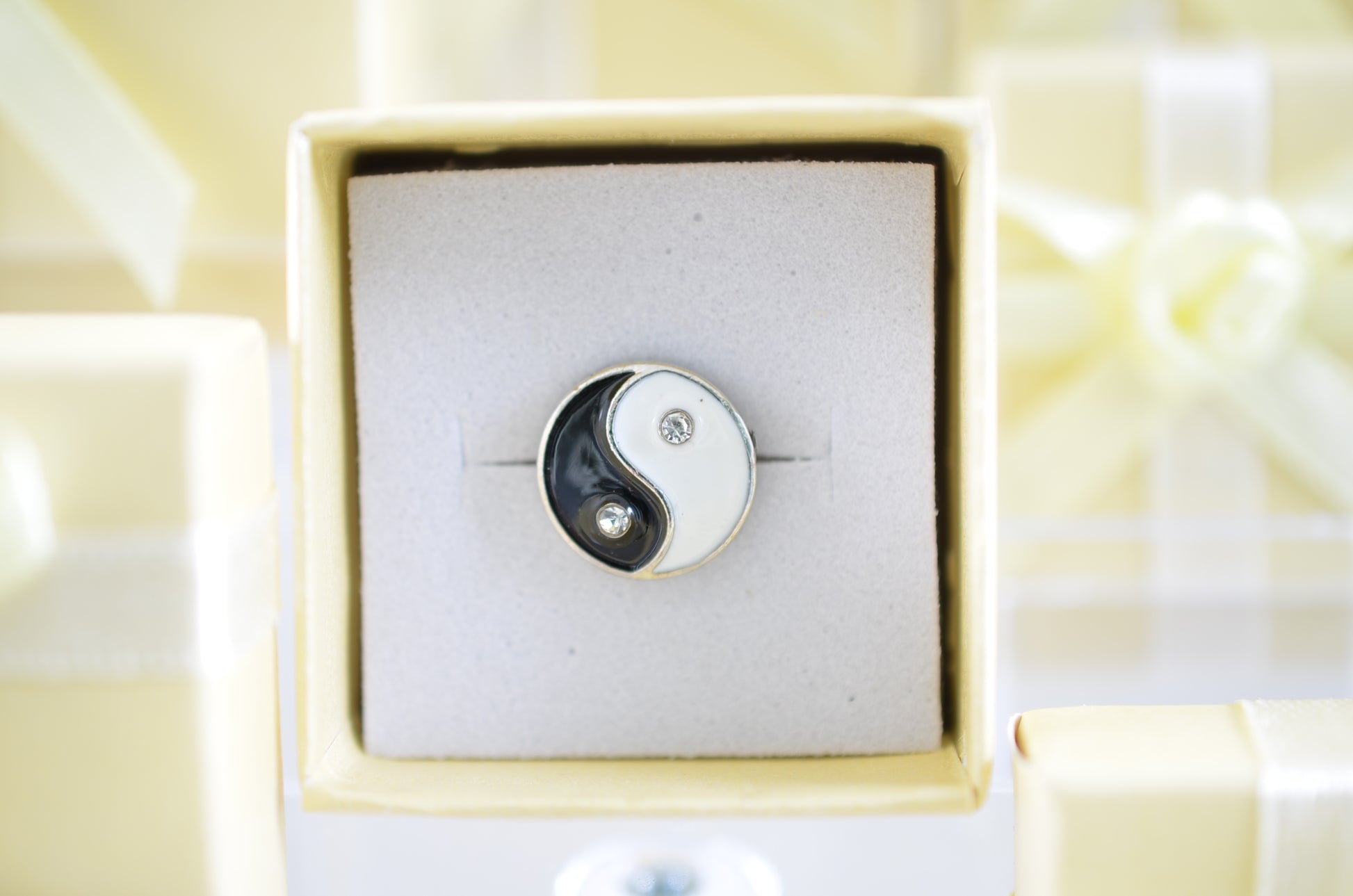 Ying Yang Charm for Belts, Bags and Watch Bands