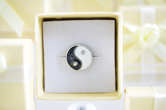 Ying Yang Charm for Belts, Bags and Watch Bands