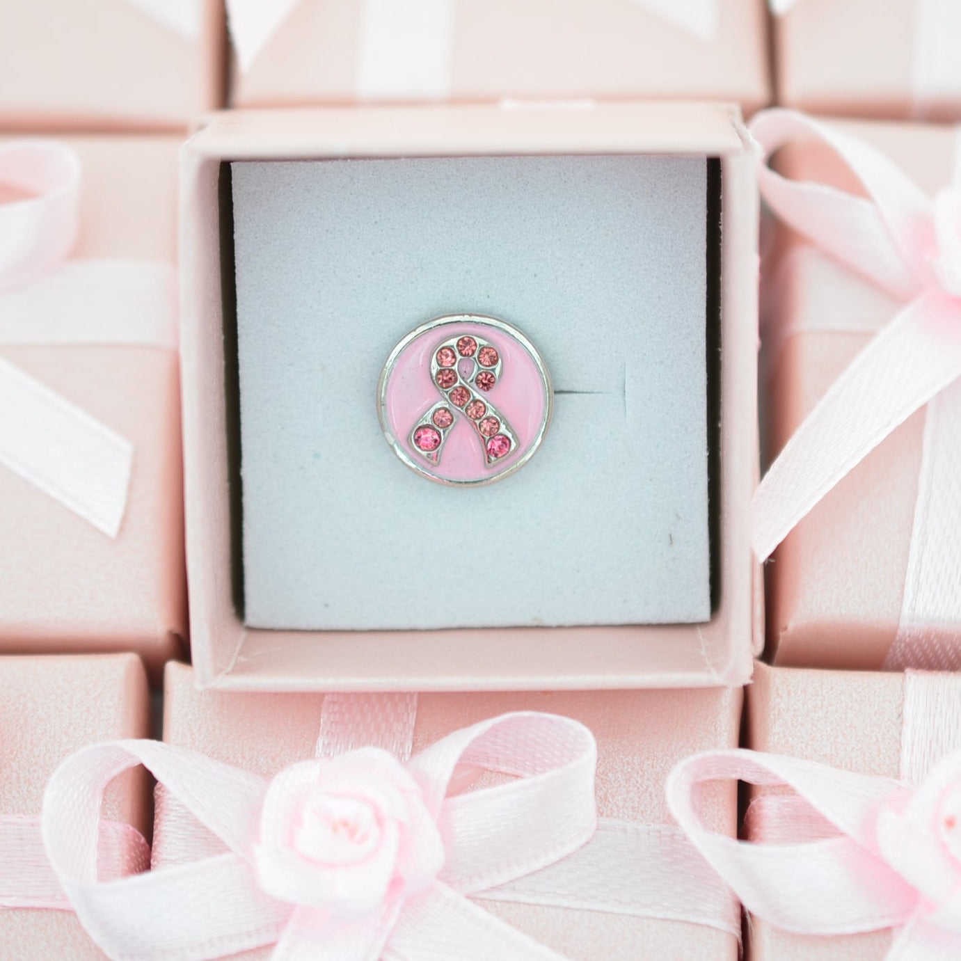 Pink Breast Cancer Charm for Watch Bands and Belts