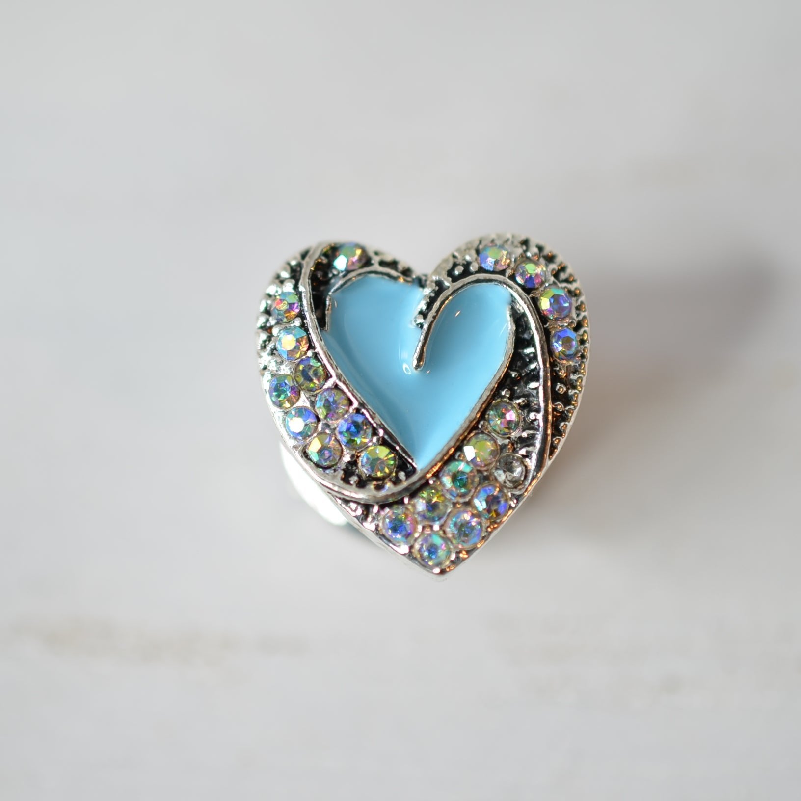 blue heart charm for watch bands