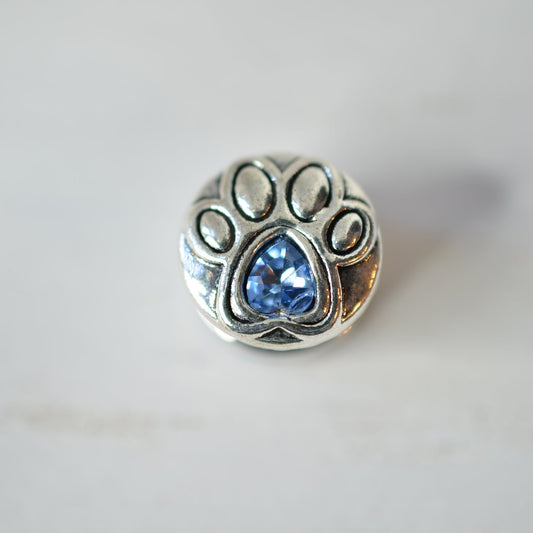 dog paw watch band charm 