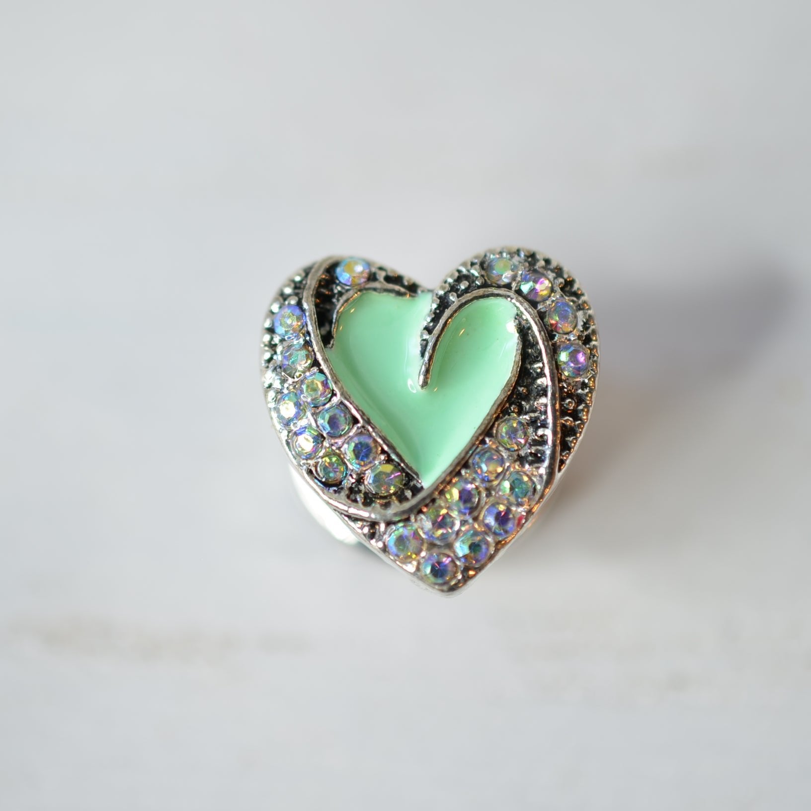 green heart design for wath bands