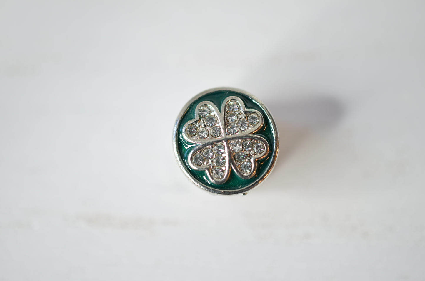 Green Lucky Charm Four Leaf Clover Charm