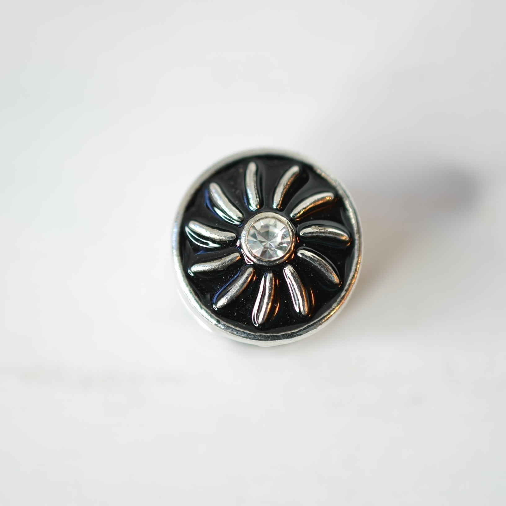 black sun design charm for watch bands