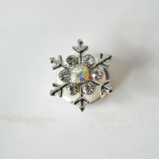 Snowflake jewelry charm for watch bands