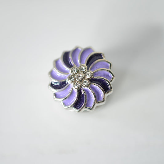 purple pinwheel charm for watch bands