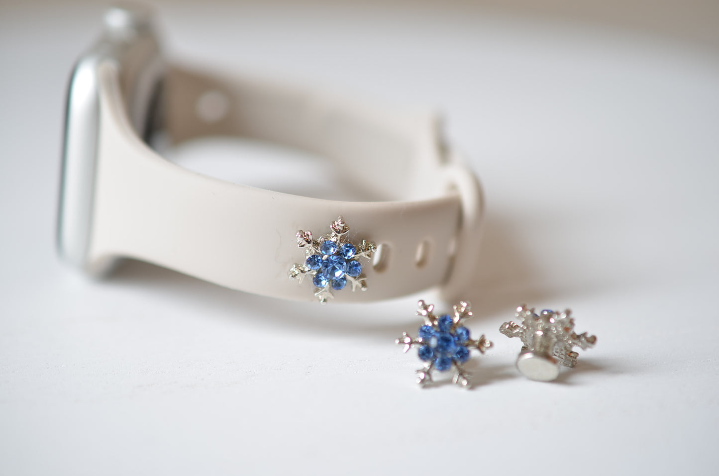 Snowflake Watch Band Charm (Blue)