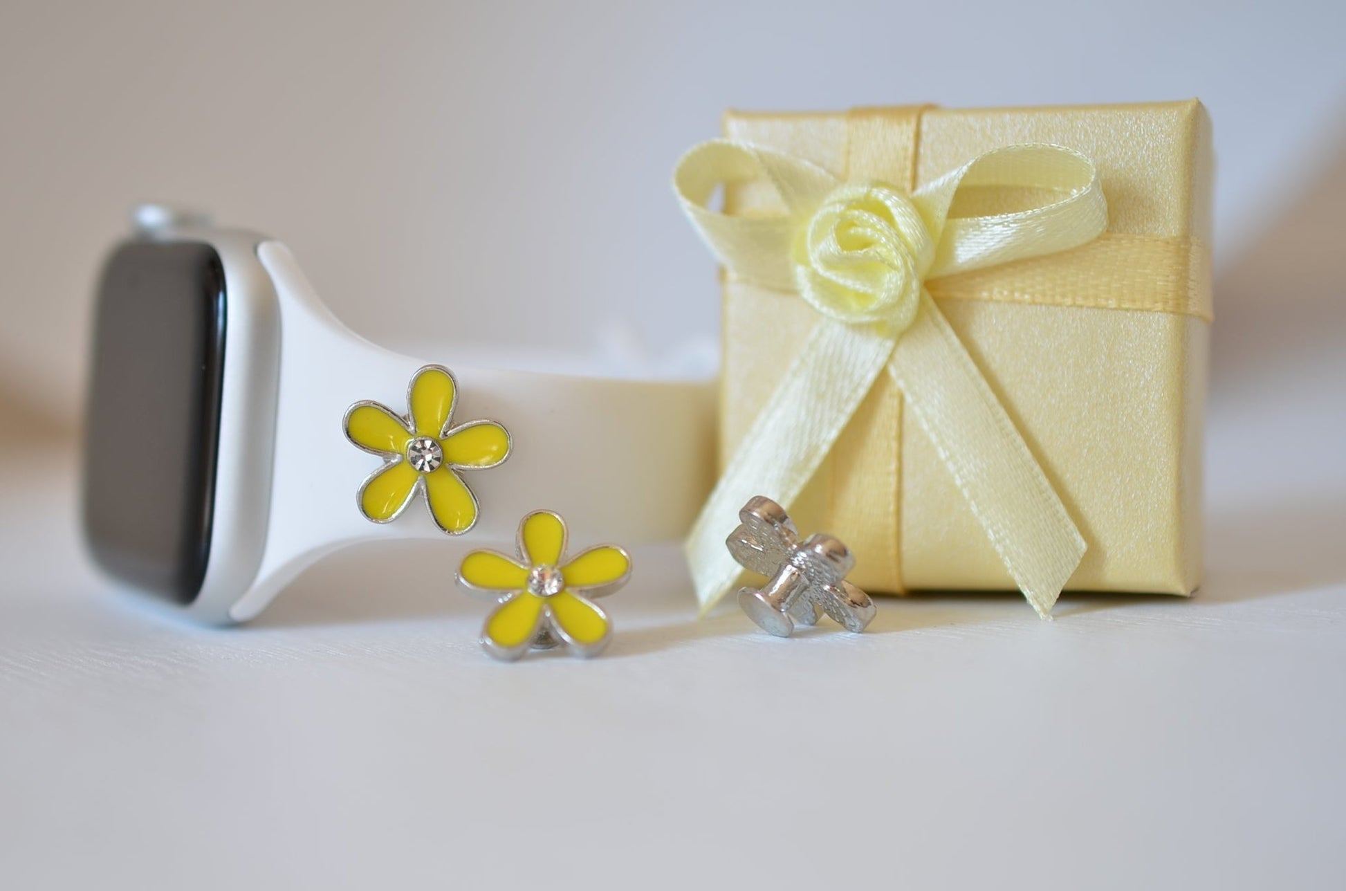 Yellow Flower Petal Charm for Watchbands