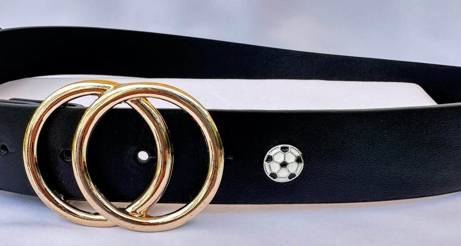 Soccer Ball Charm for Belts, Bags and Watch Bands