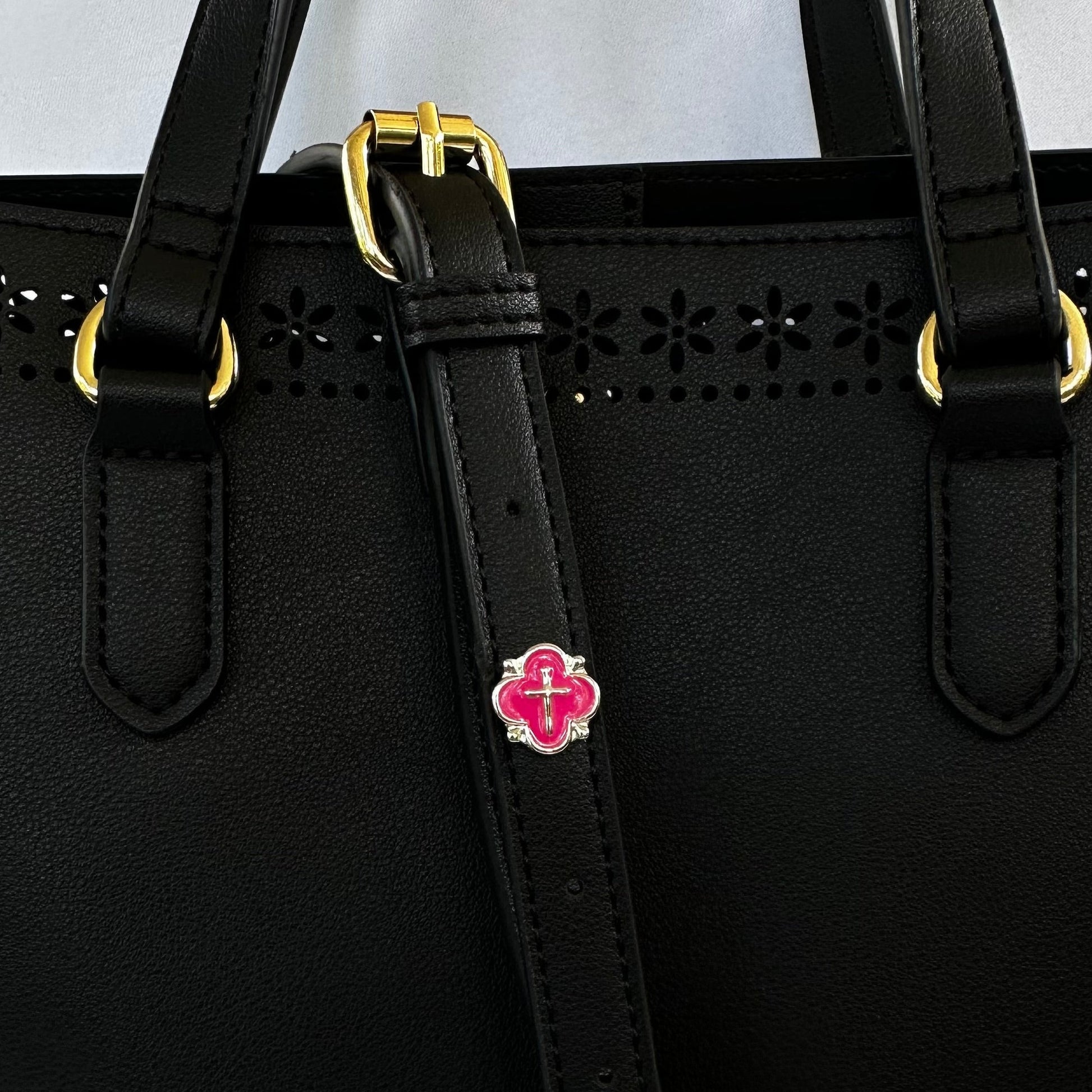 Pink Cross Bag, Belt and Watch Band Charm