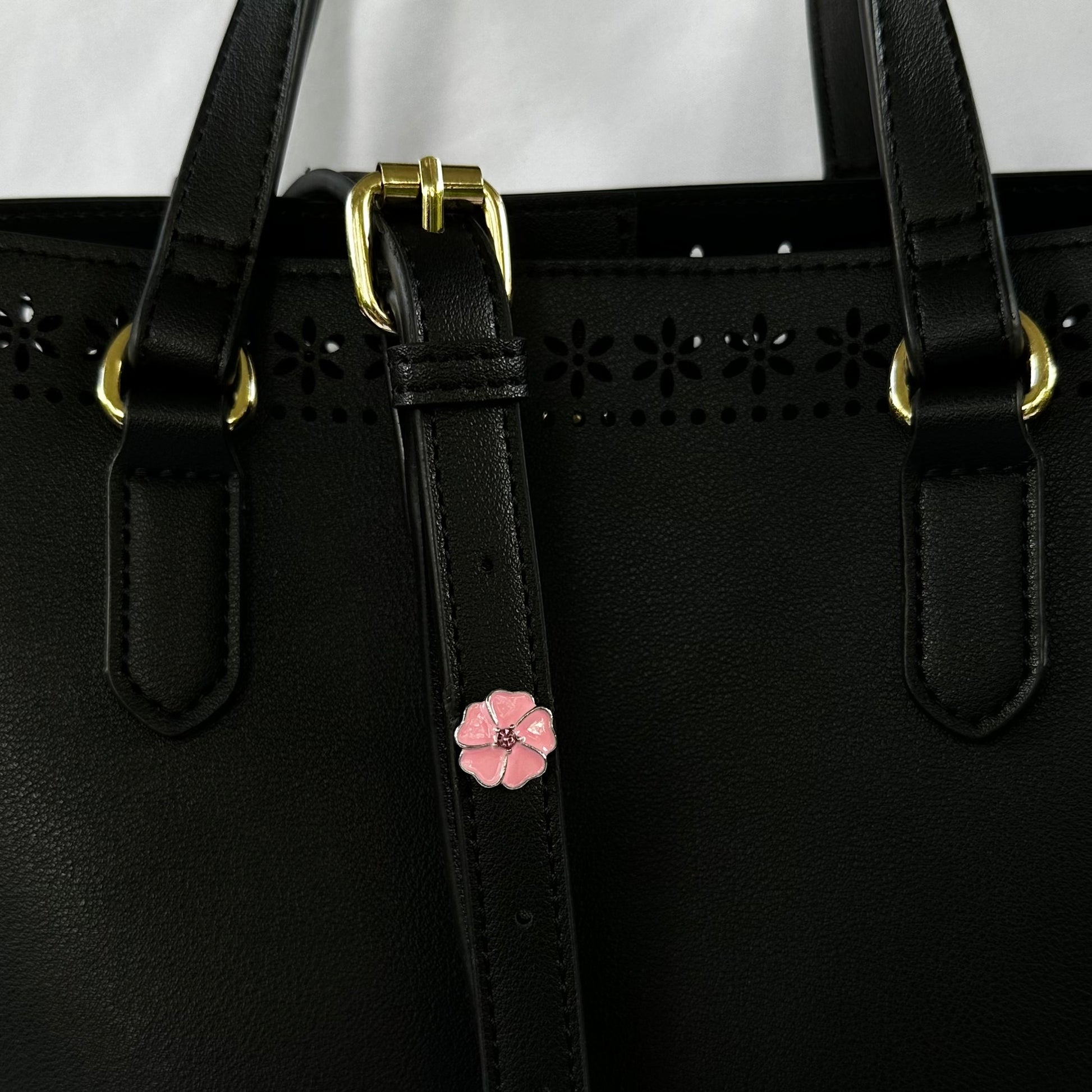 Pink Flower Belt, Bag and Watch Band Charm